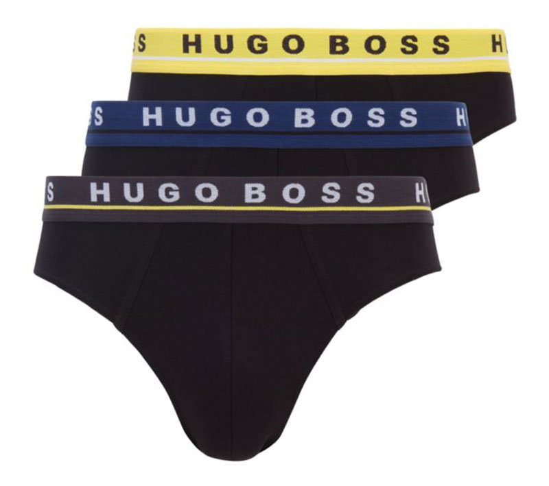 Hugo Boss heren slips zwart 3-pack