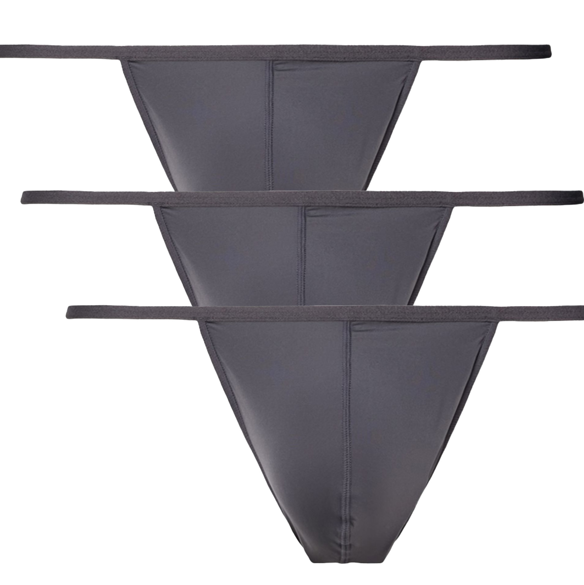 Hom G-string Plumes 3-pack antraciet