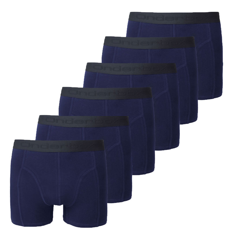 Onderbox 6-pack boxershorts blauw 