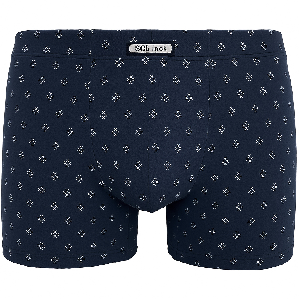 Set Boxershort Piscis microfiber blauw 