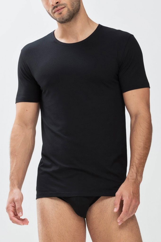 Mey T-shirt dry cotton ronde hals zwart