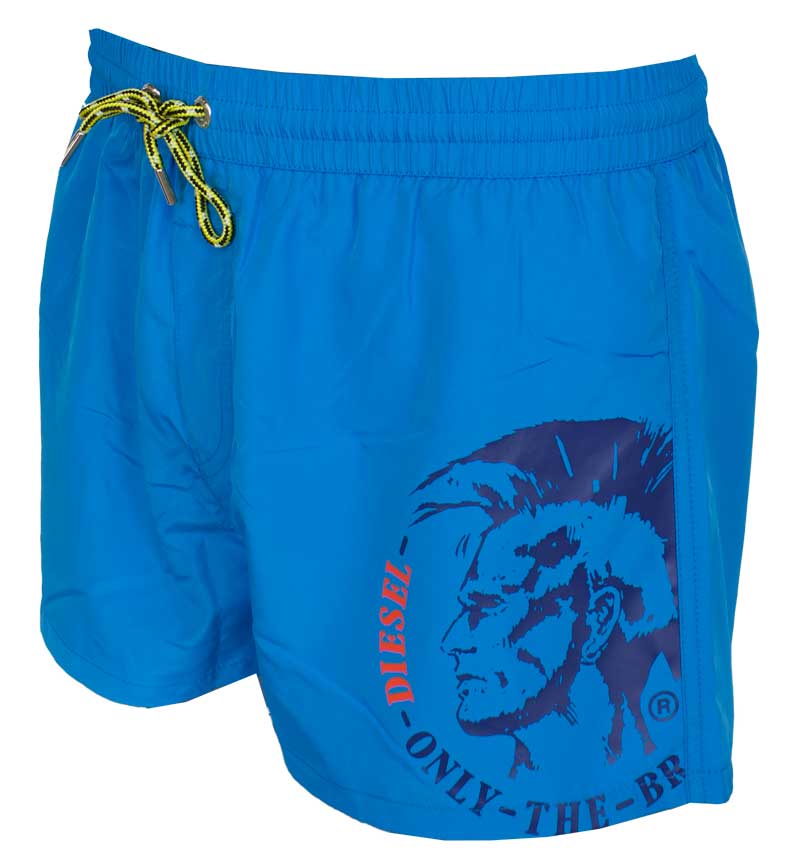 Diesel zwembroek Sandy blue zijkant