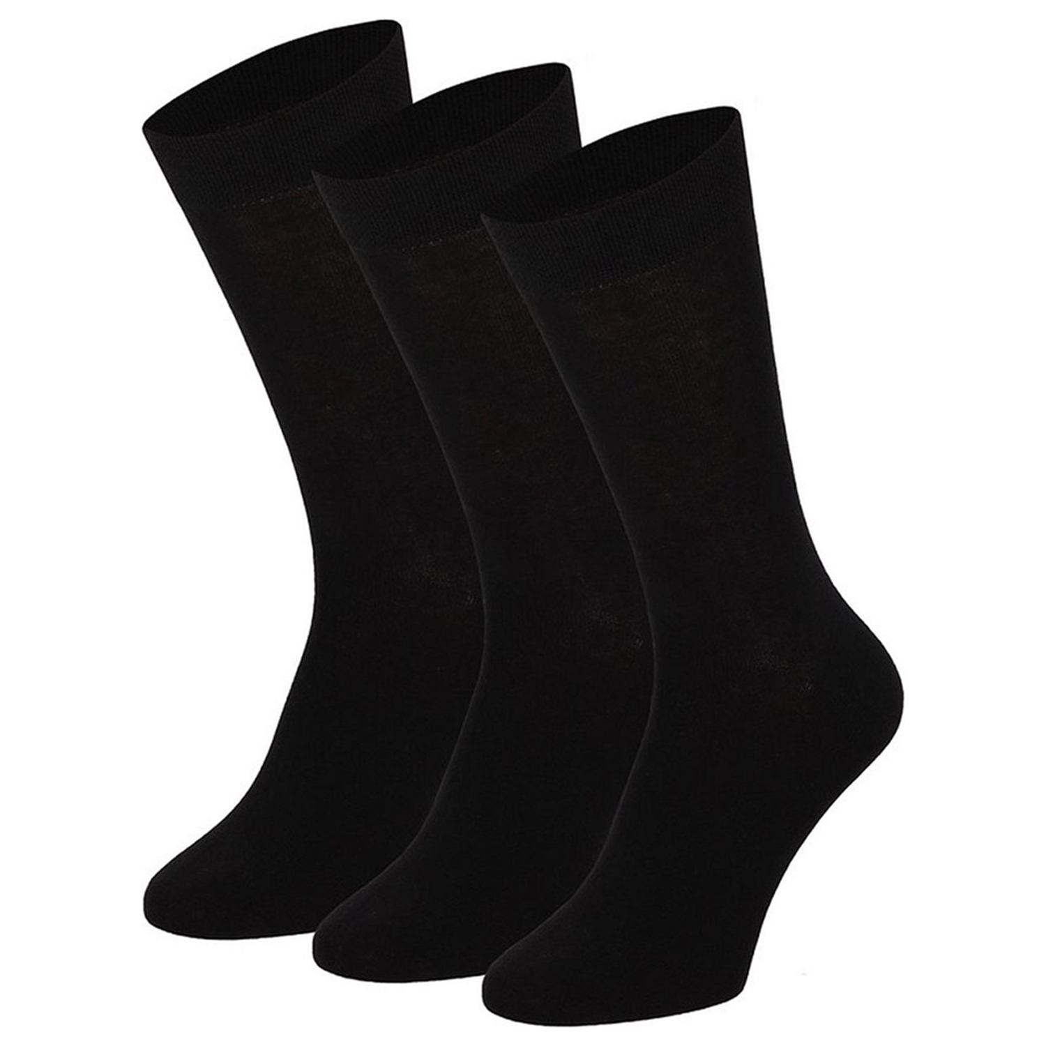 Apollo heren sokken 3-paar zwart