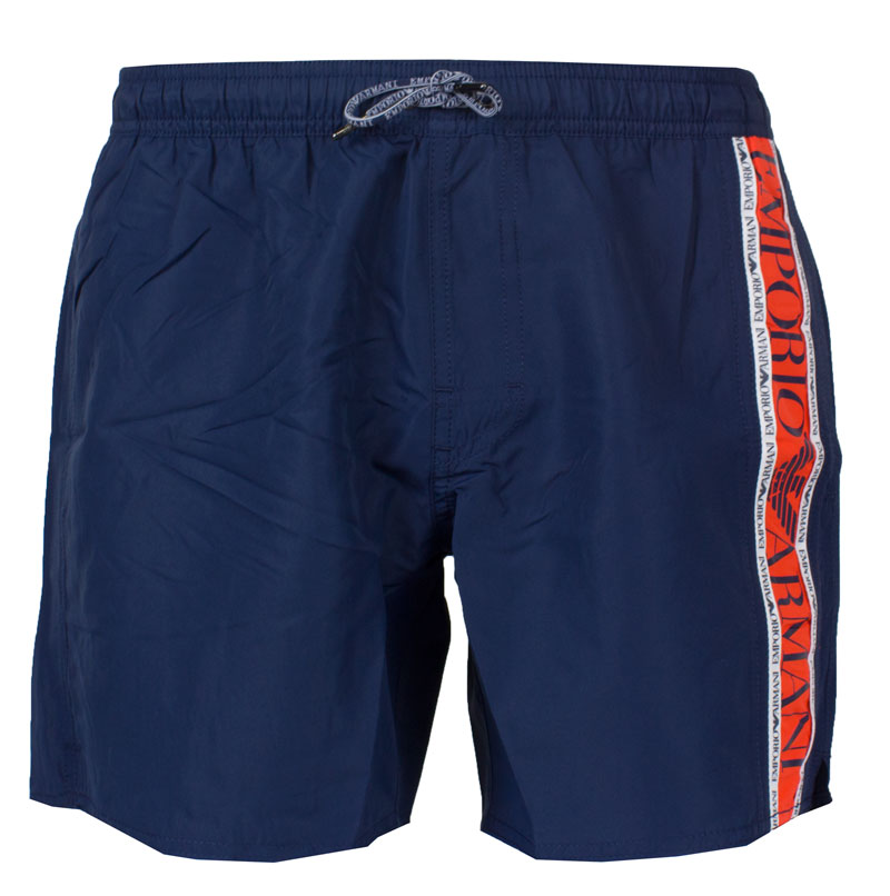 Armani zwembroek blauw met logo