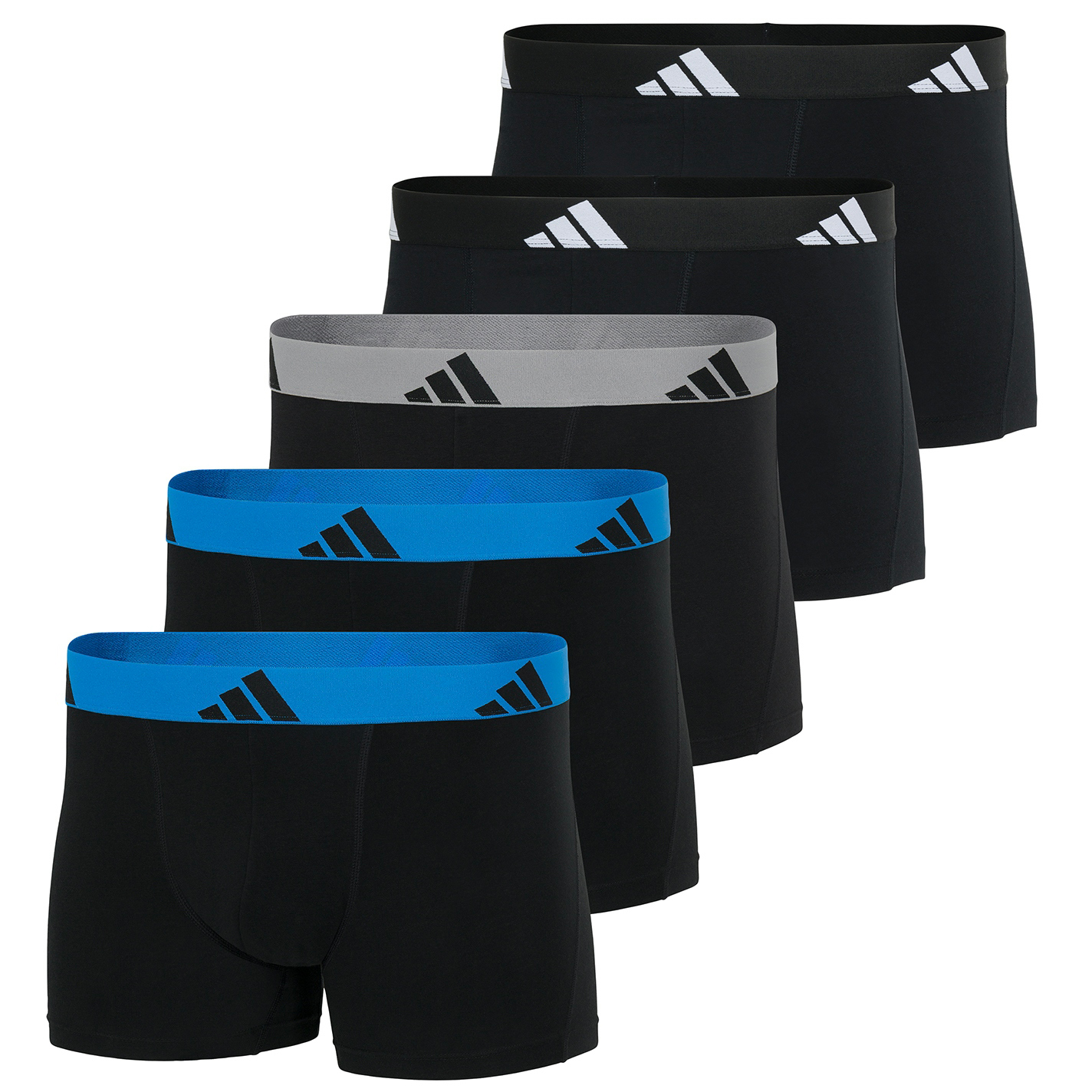 Adidas boxershorts active flex cotton 5-pack zwart