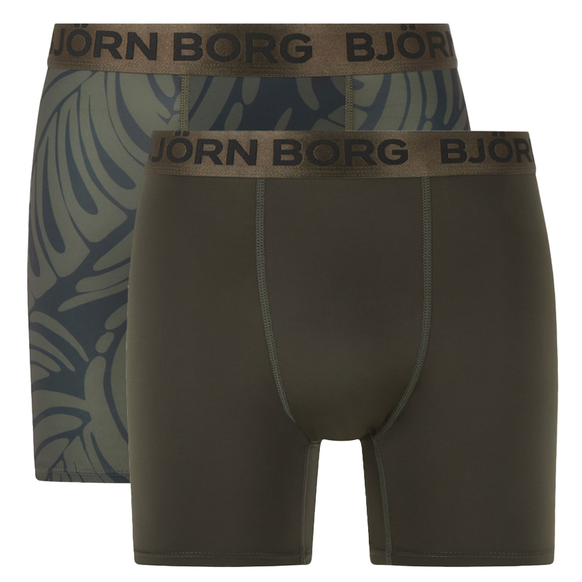 Bjorn Borg Boxershorts sports microfiber 2-pack groen