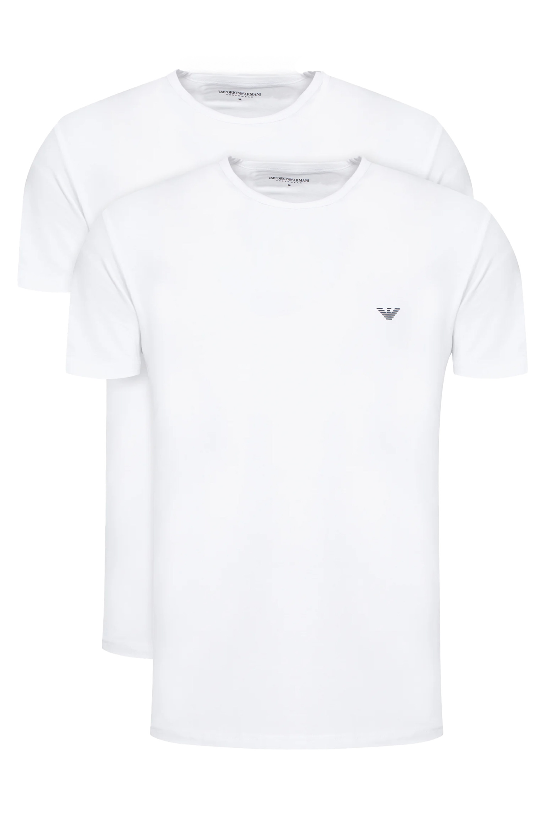 Armani T-shirts met ronde hals 2-pack wit