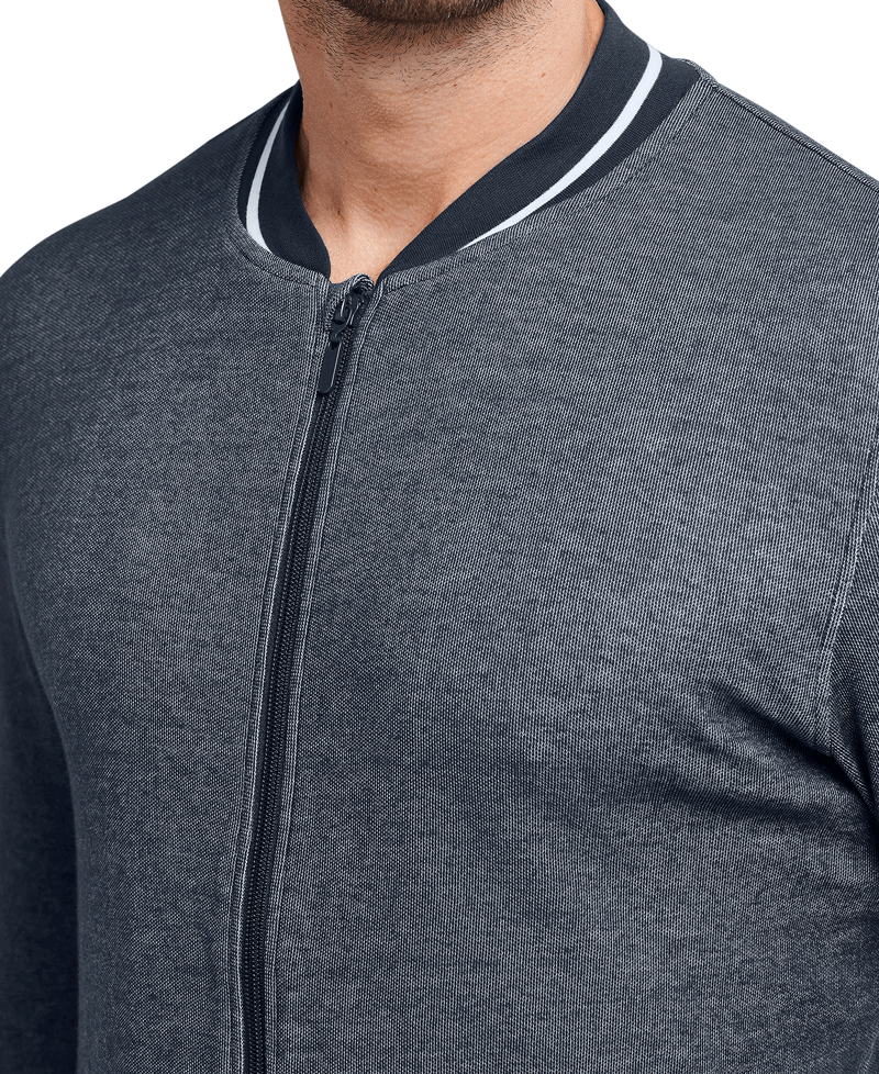 Schiesser huispak heren blauw vest