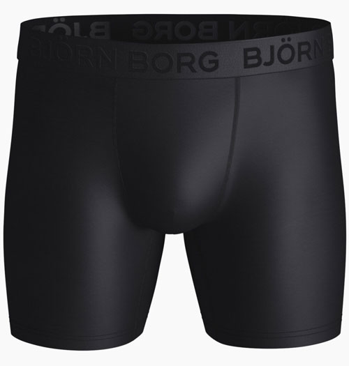 Bjorn Borg boxershort Textured block 3-pack zwart voorkant