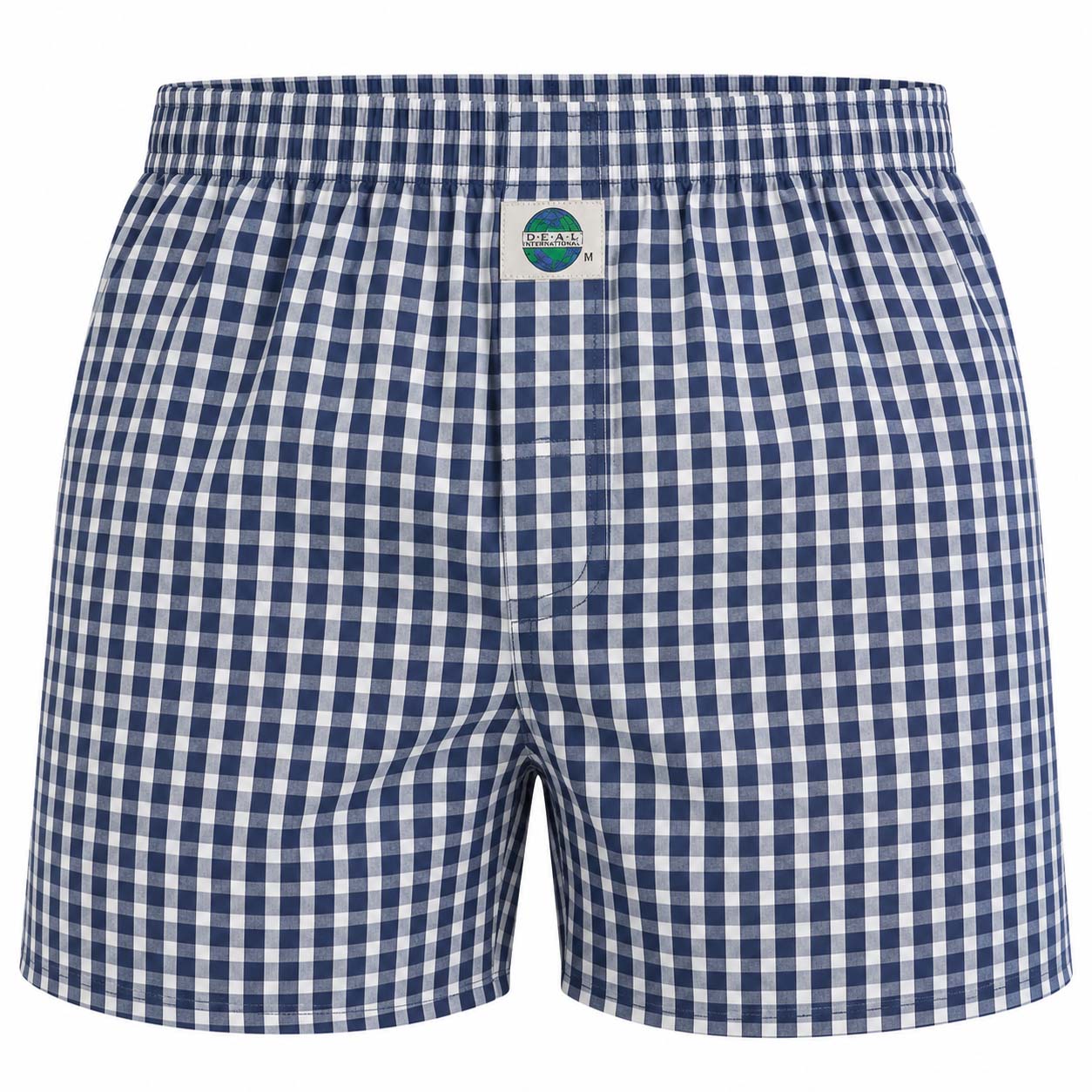 Deal boxer blauw-wit ruitje 192303
