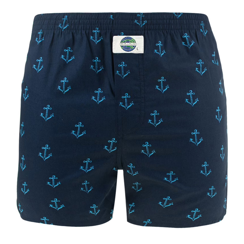 Deal boxers blauw met Anker