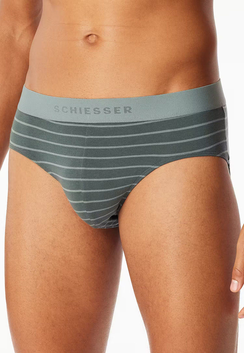 Schiesser 95/5 slips 3-pack blauw