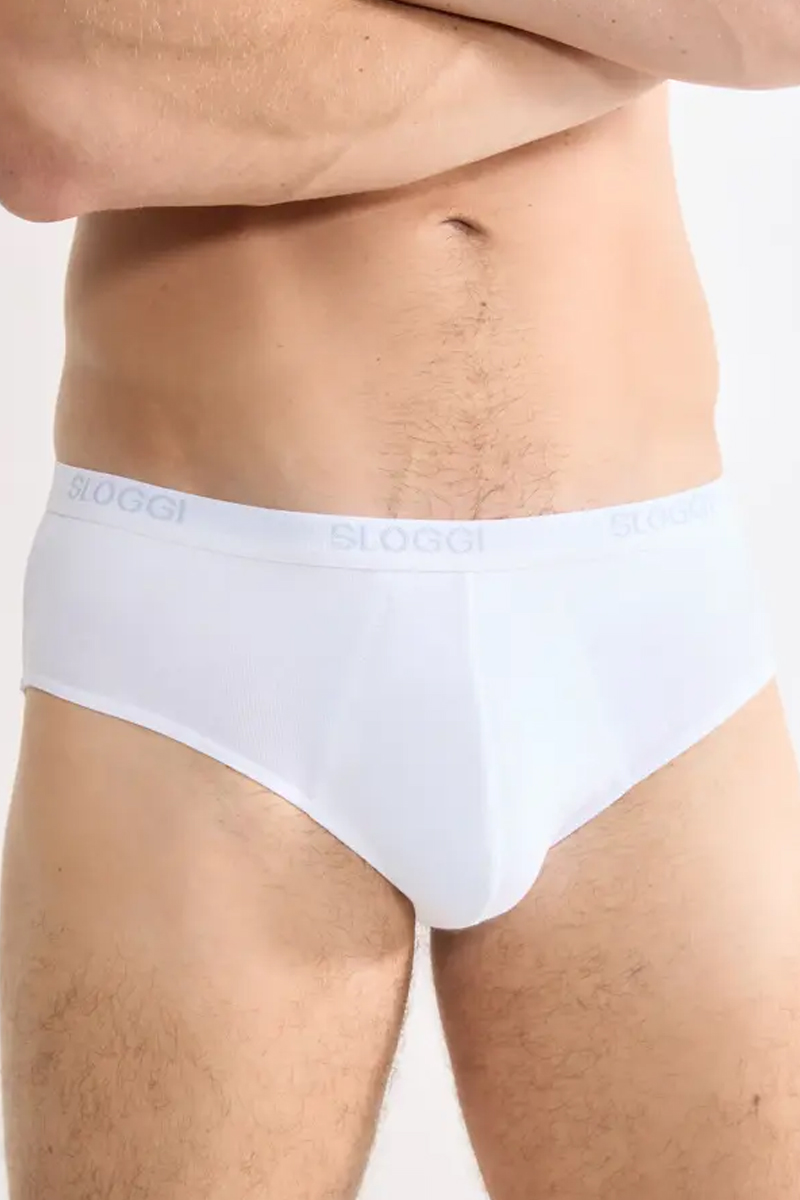 Sloggi men Basic Midi wit 4-pack = 3+1 gratis 