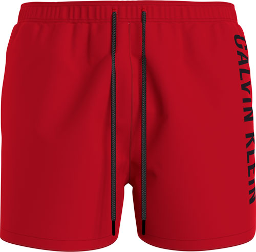 Calvin Klein medium drawstring zwemshort rood