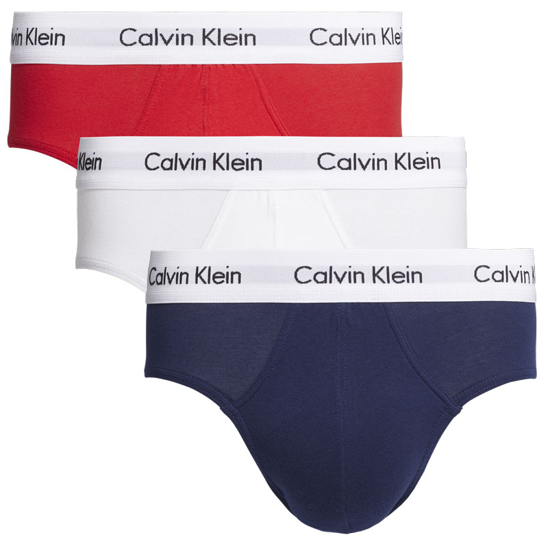 Calvin Klein slips 3-pack rood-wit-blauw
