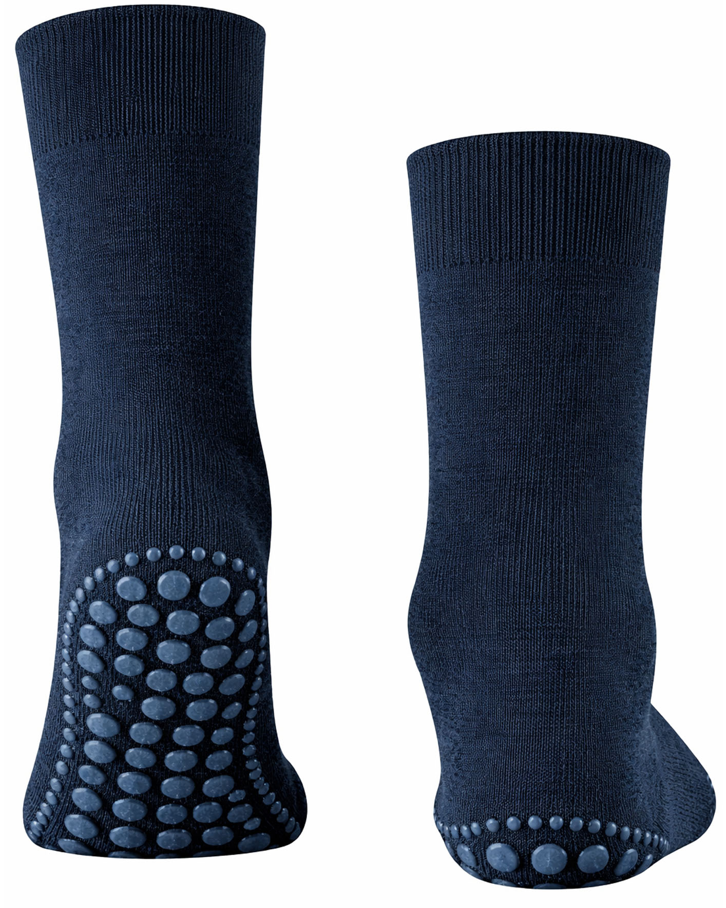 Apollo Huissokken – 2-paar met Antislip blauw grijs