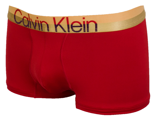 Calvin Klein boxershort rood microfiber zijkant