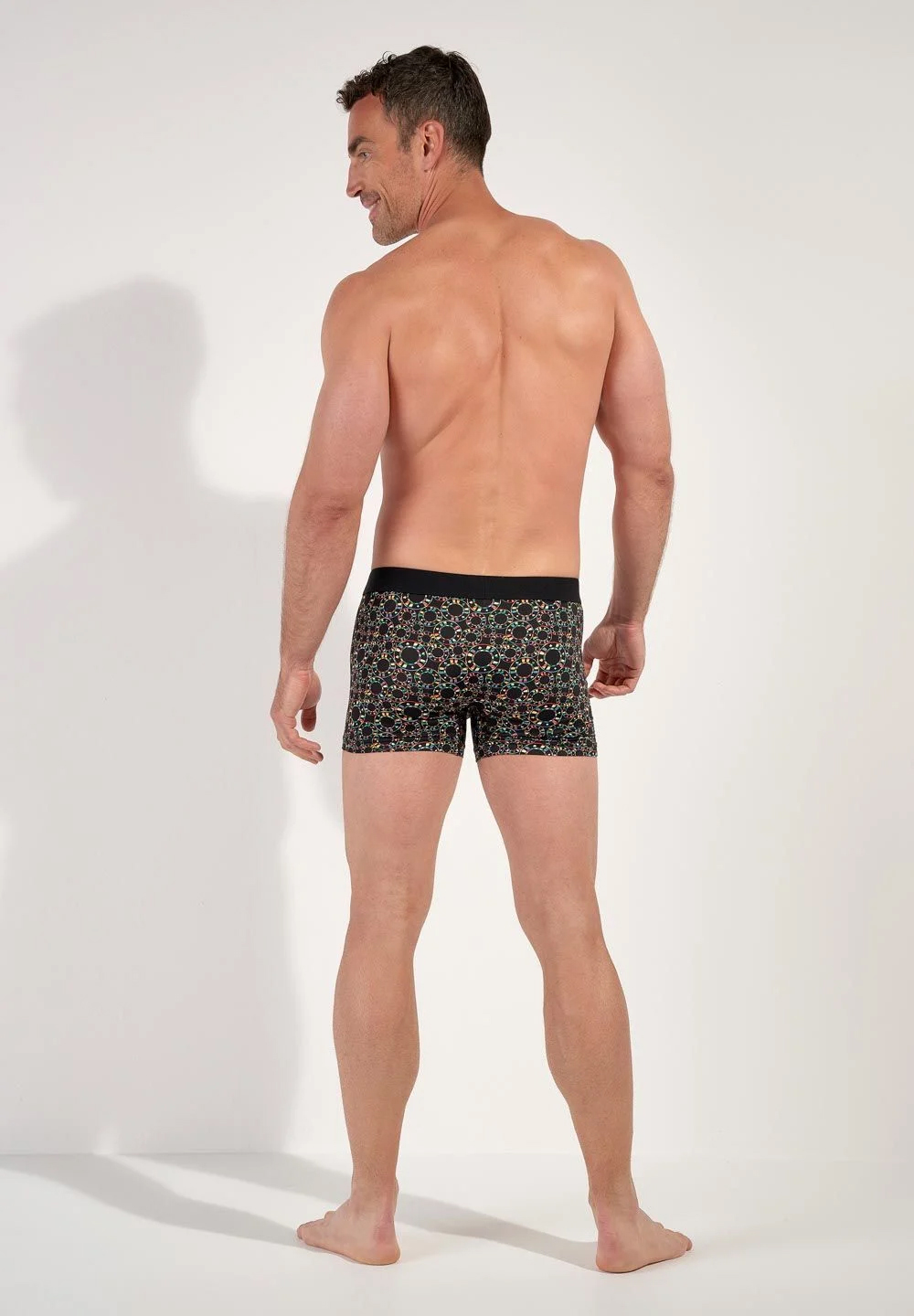 Hom boxershort microfiber Red Rock zwart met print