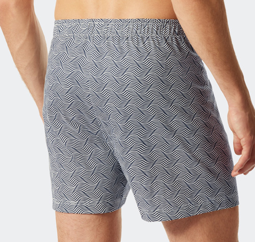 Schiesser wijde boxer print achterkant