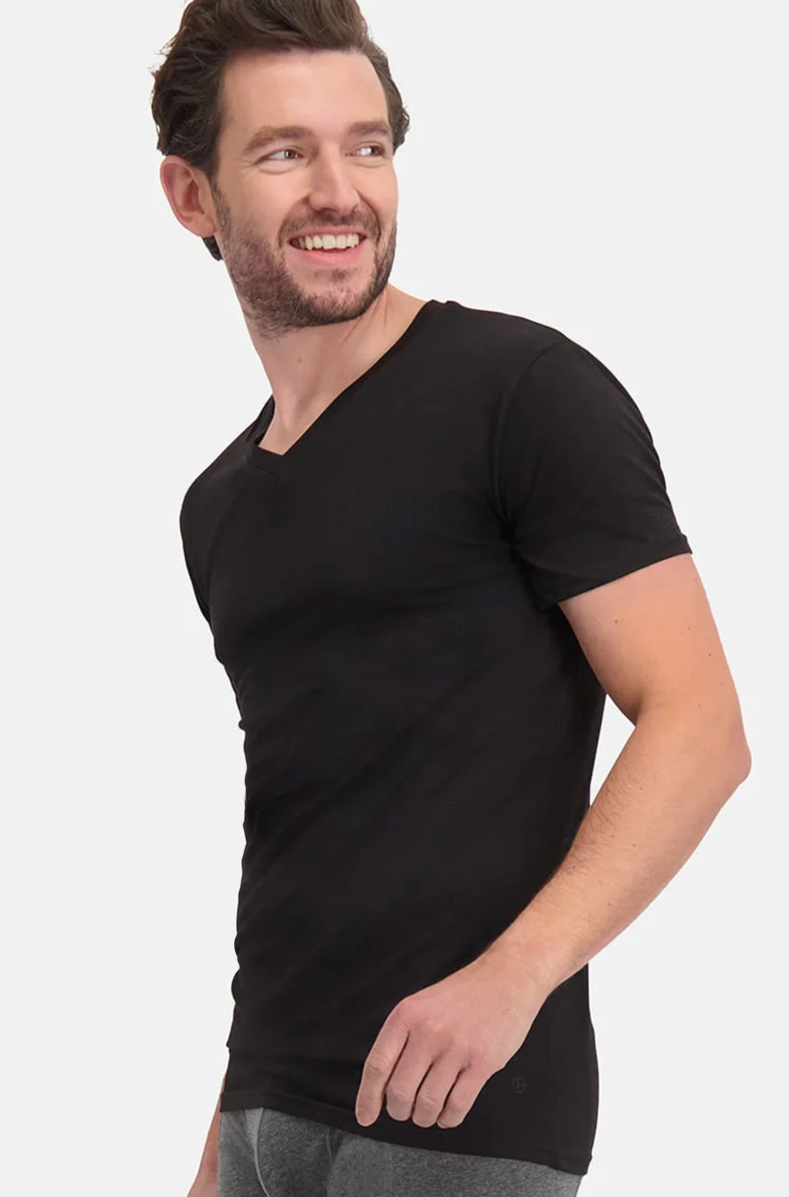 Bamboo basics T-shirts Velo 2-pack zwart