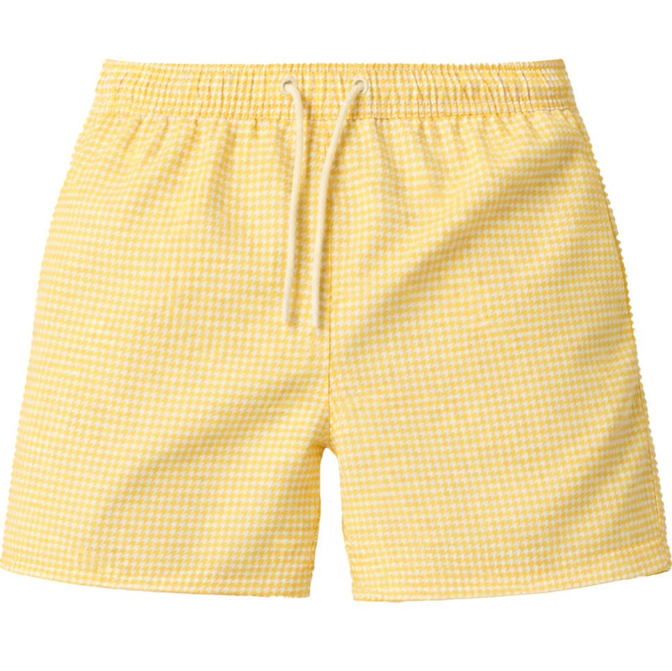 Bjorn Borg Zwemshort Houndstooth geel