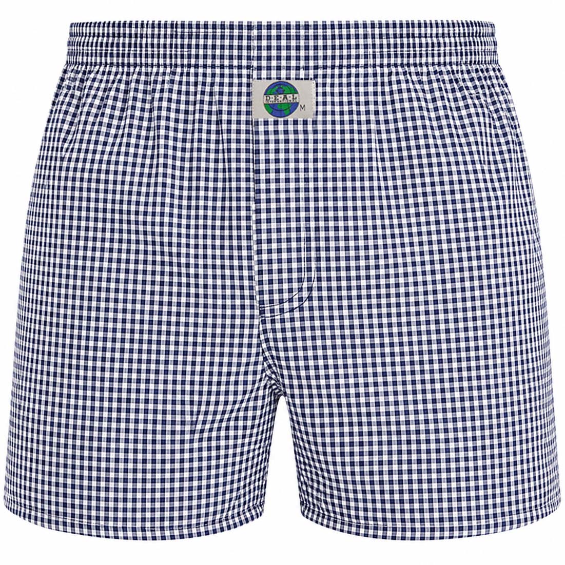Deal Boxer blauw ruitje 192299