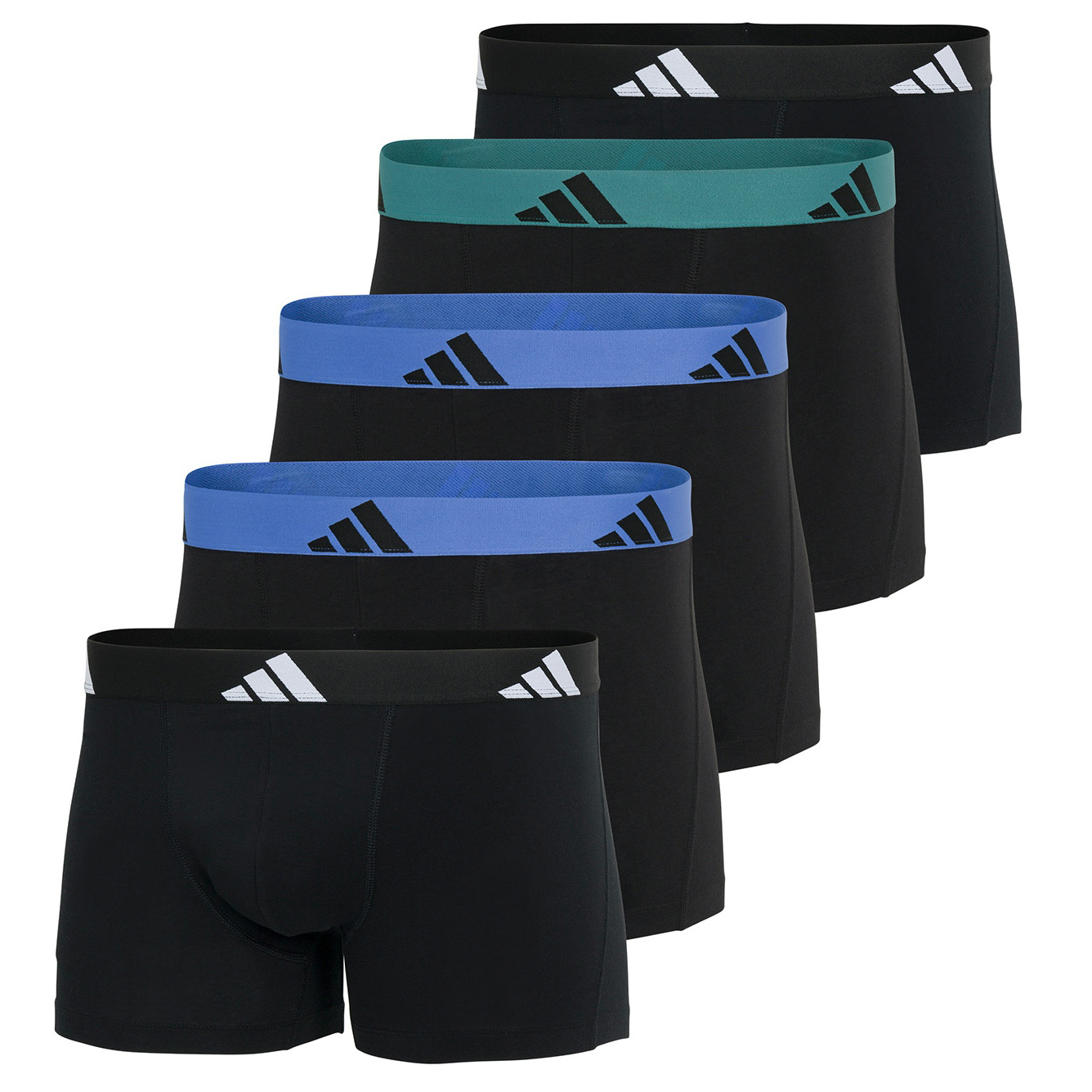 Adidas boxershorts active flex cotton 5-pack zwart