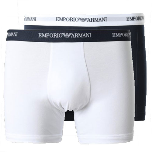 Armani Core boxershorts wit-blauw 2pack