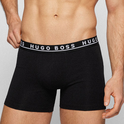 Hugo Boss Boxershort long zwart voor