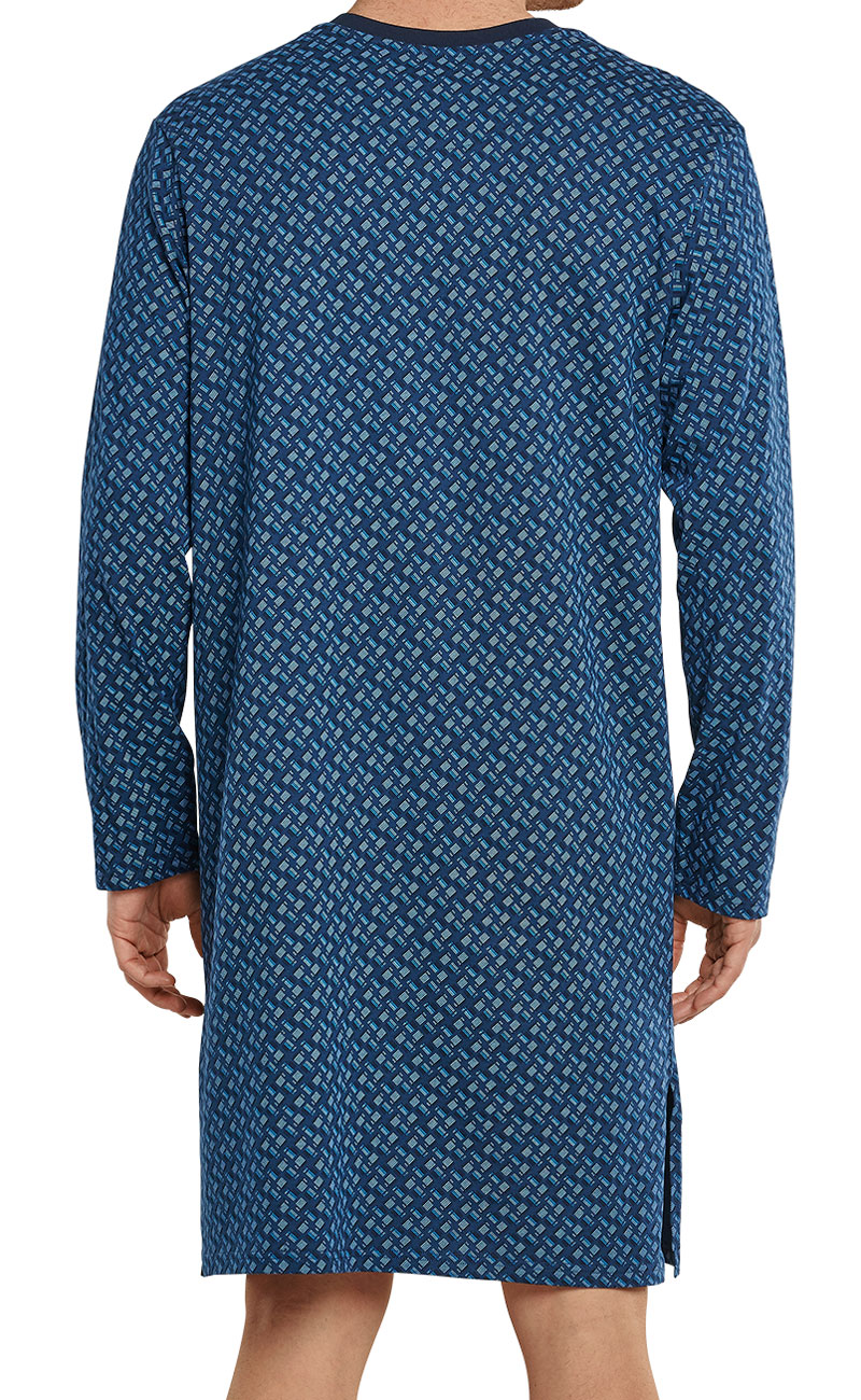 Schiesser nachthemd heren met V-hals achterkant