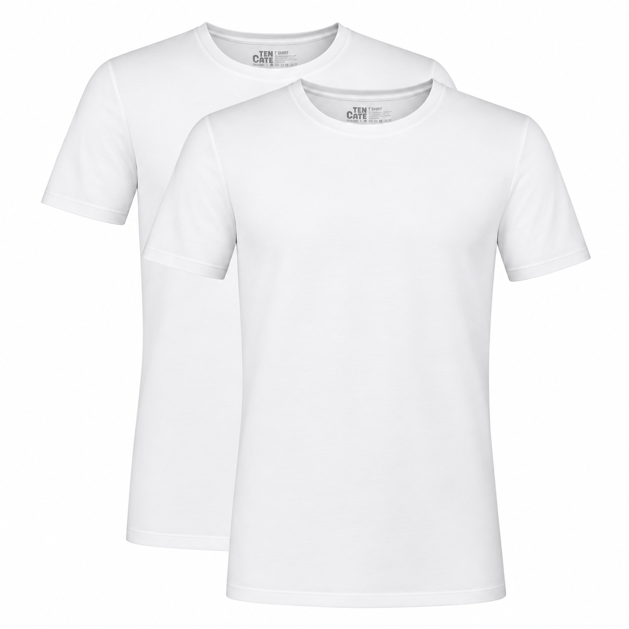Ten Cate basics stretch T-shirt 2-pack wit