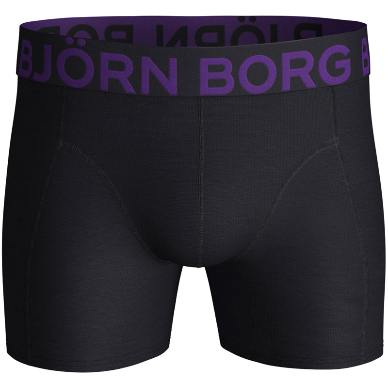 Bjorn Borg boxershort Neon solid 3-pack paars