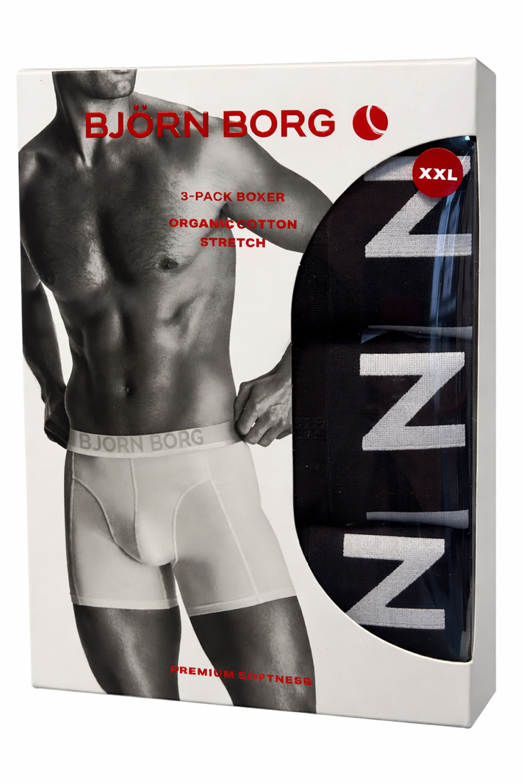 Bjorn Borg Boxershorts Organic cotton 3-pack blauw rood zwart