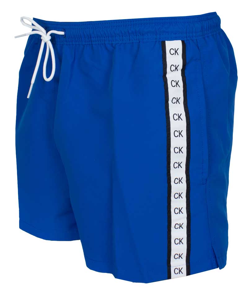 zwemshort Calvin Klein Medium drawstring blue zijkant