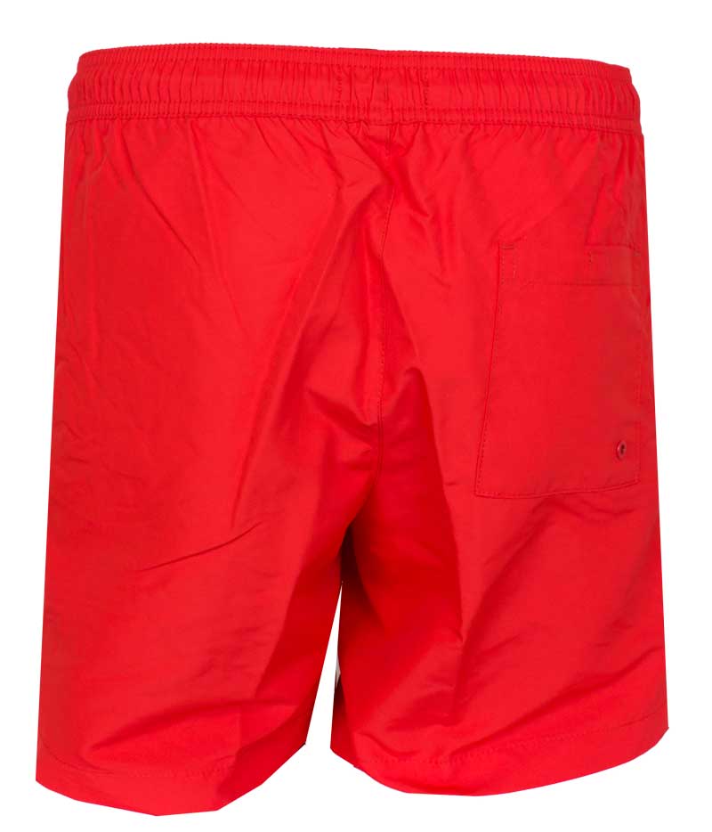 Calvin Klein zwemshort medium drawstring rood achterkant