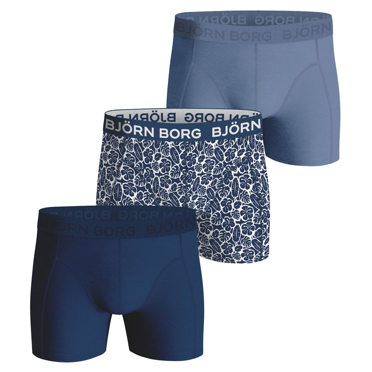 Bjorn Borg boxershorts  3-pack blue cotton stretch   