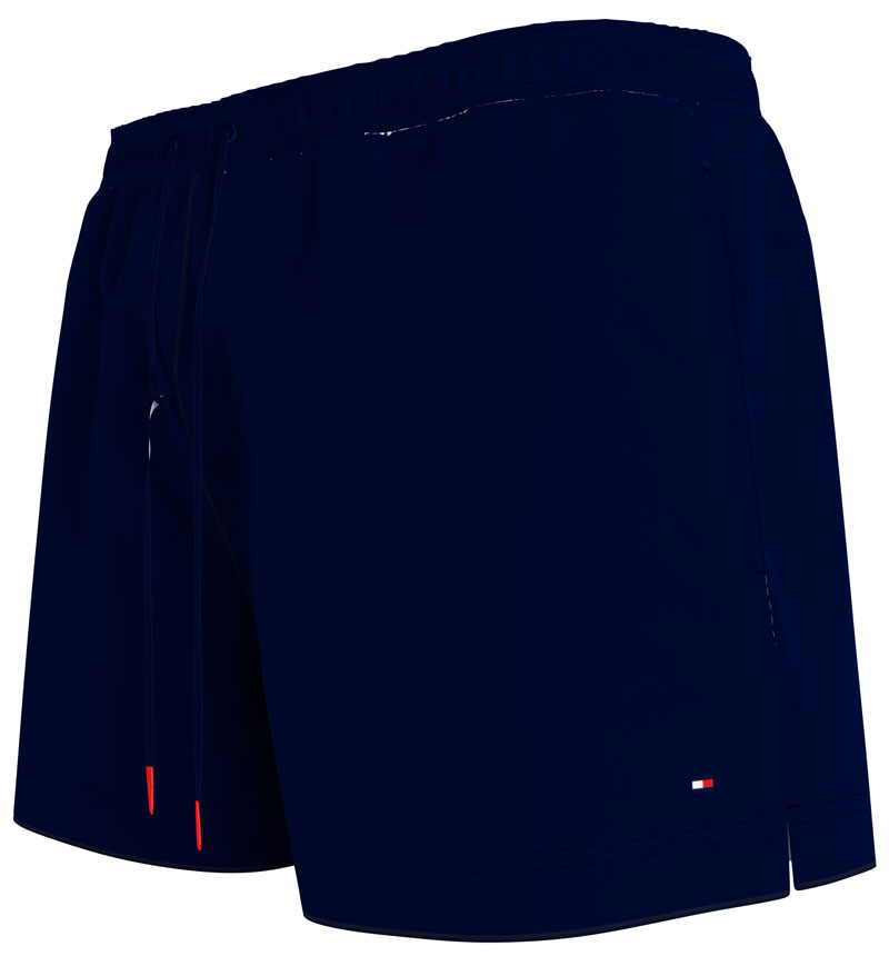 Tommy Hilfiger zwemshort medium drawstring marine zijkant