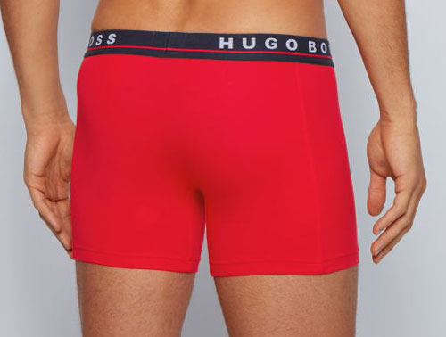 Hugo Boss 3-pack boxershorts rood achterkant