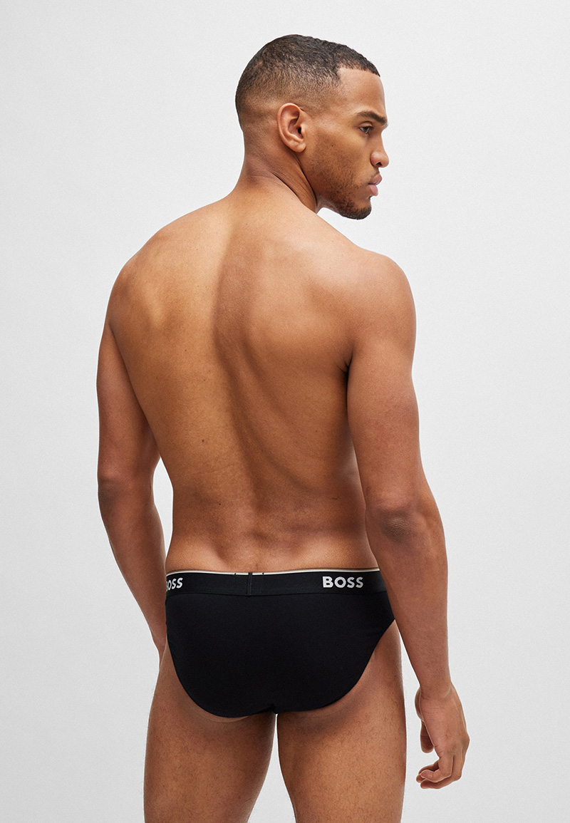 Boss 3-pack slips Power zwart