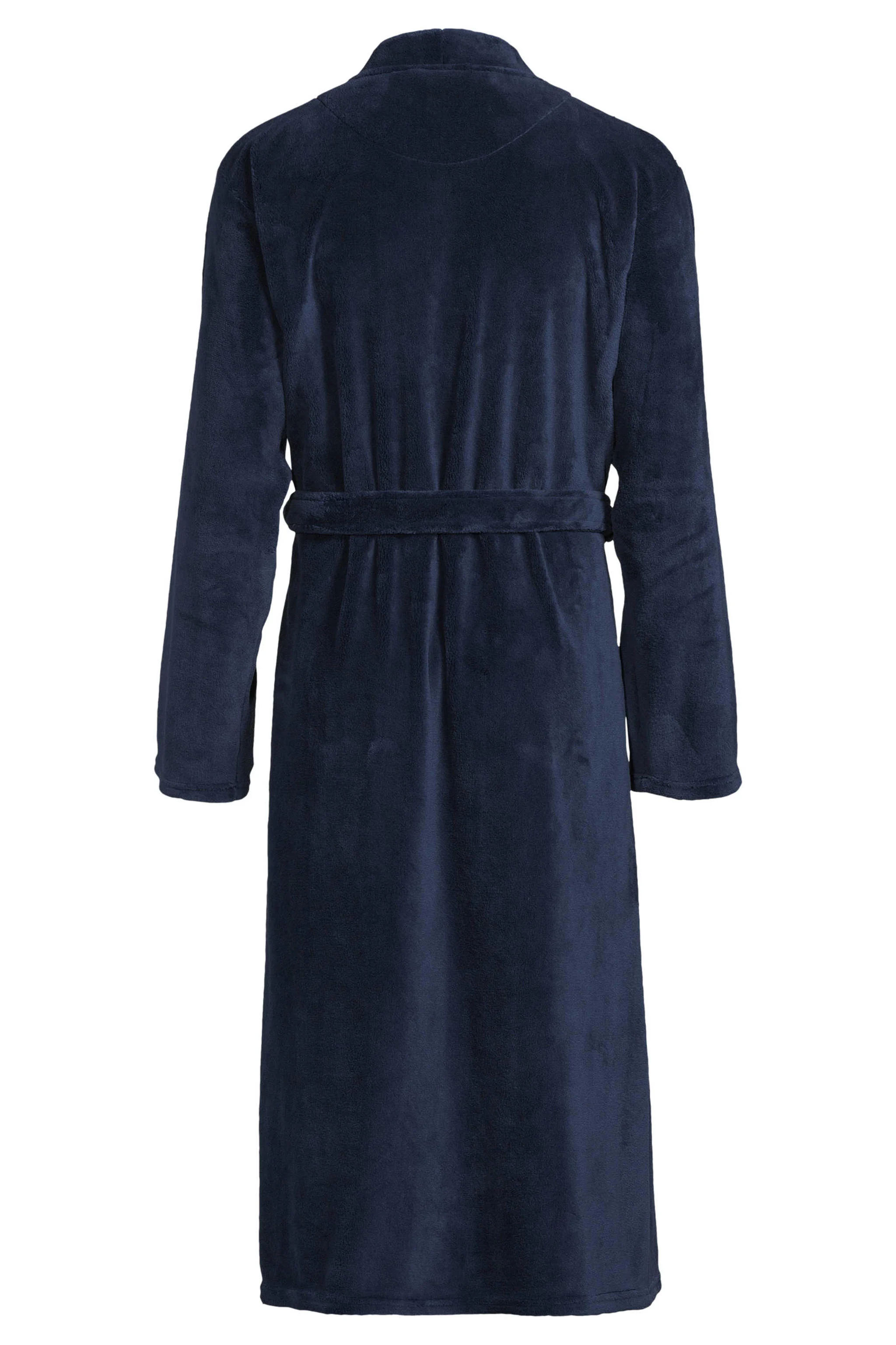 Ten Cate badjas kraag navy blue