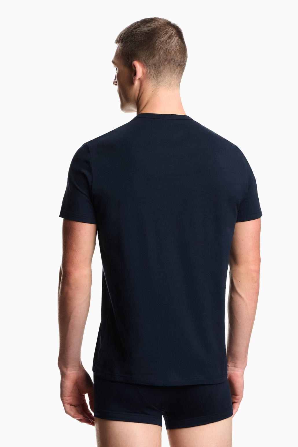 Armani T-shirts met ronde hals 2-pack blauw