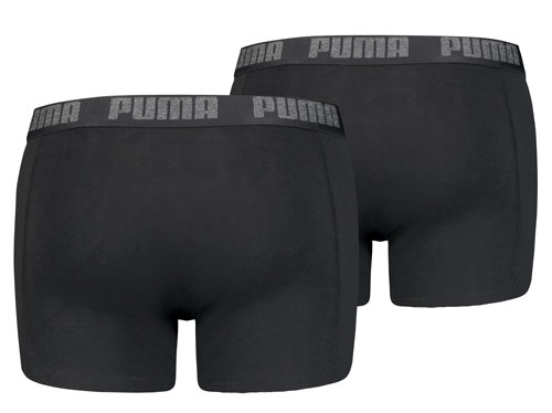Puma boxershorts 2-pack zwart achterkant