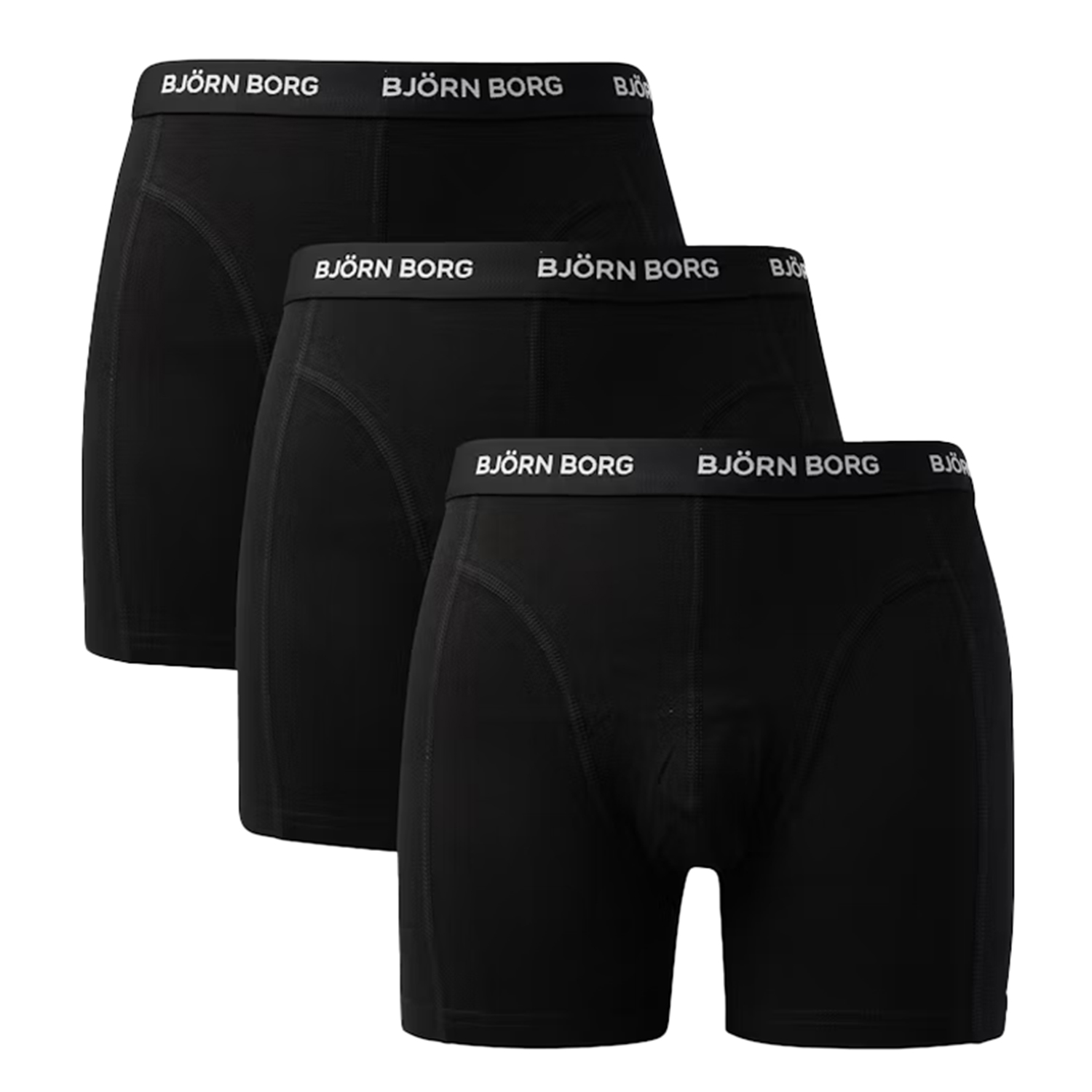 Bjorn Borg boxershorts cotton stretch 3-pack zwart