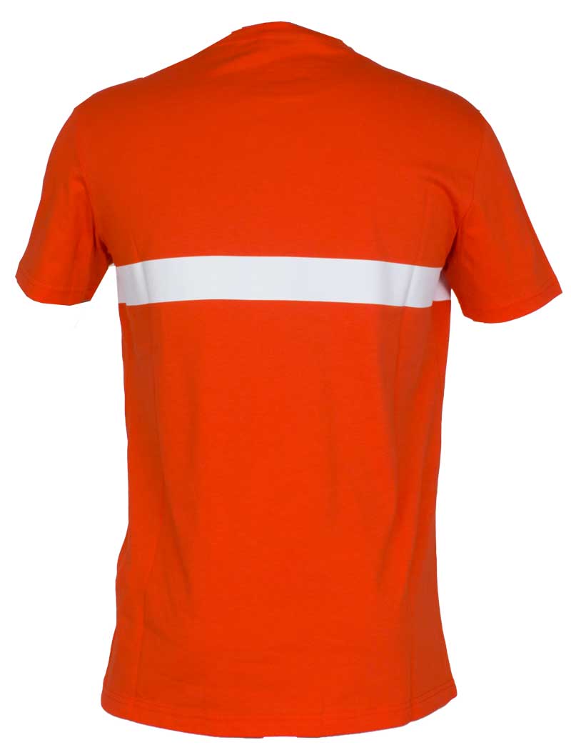 Hugo Boss T-shirt logo oranje achterkant