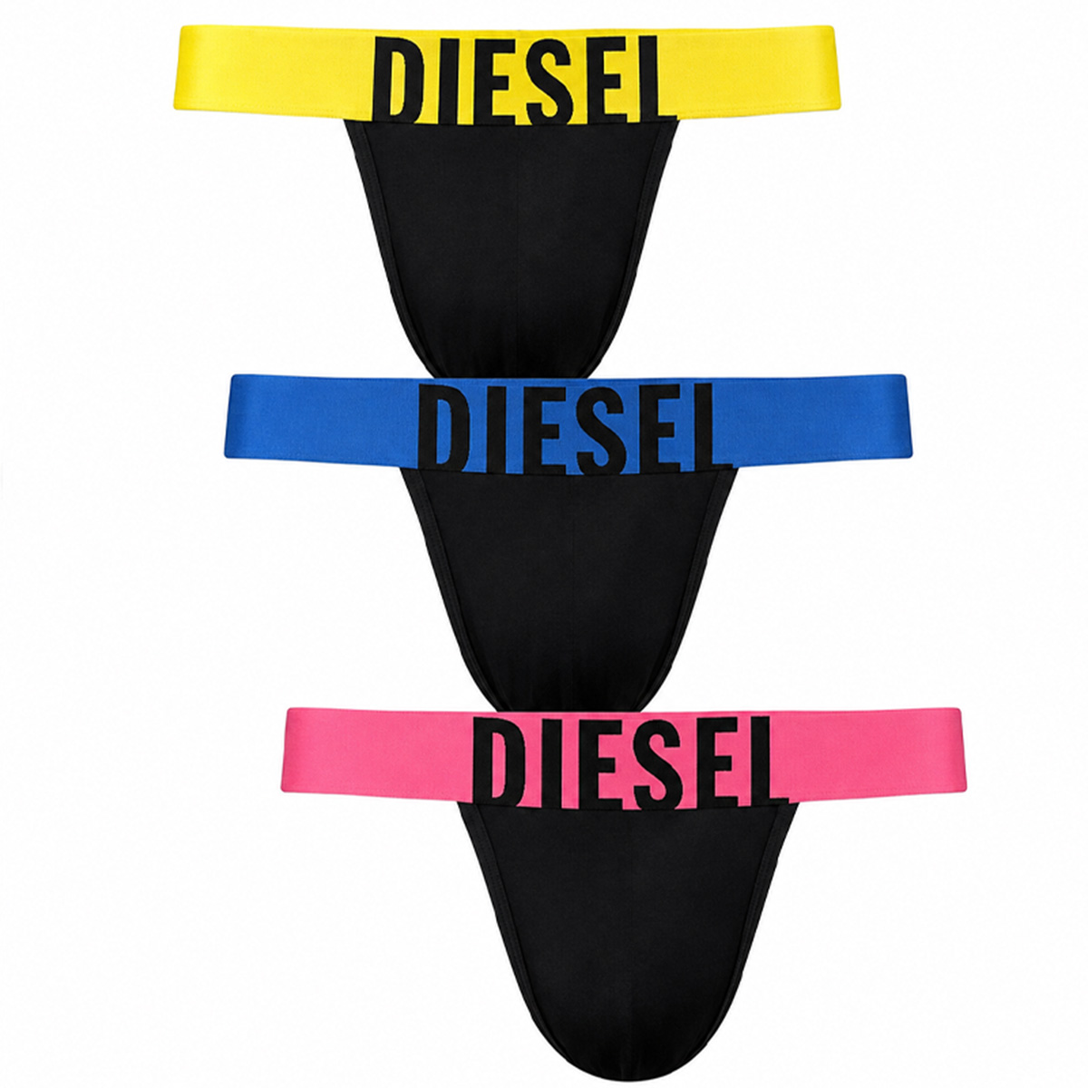 Diesel strings Fritz D-pop 3-pack zwart