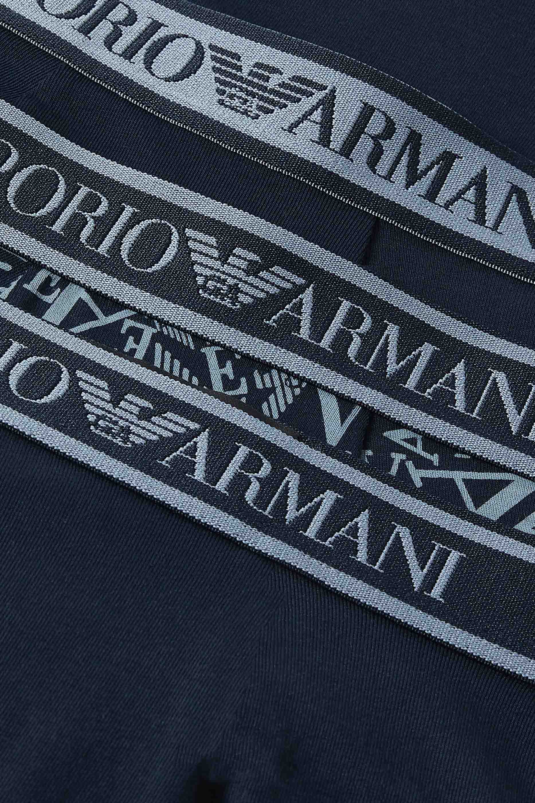 Armani boxershort 3-pack met Logo blauw