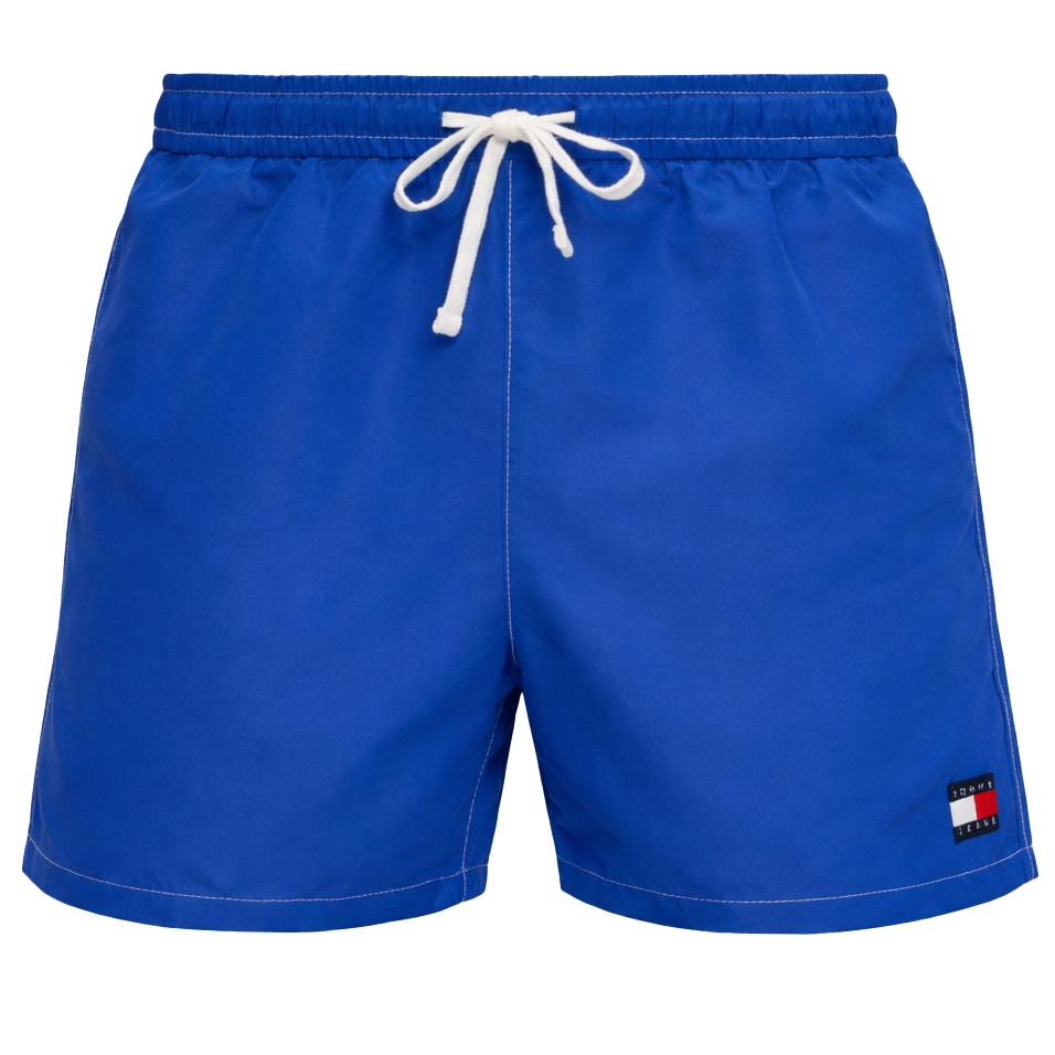 Tommy Jeans zwemshort met Heritage logo Fizzy blue