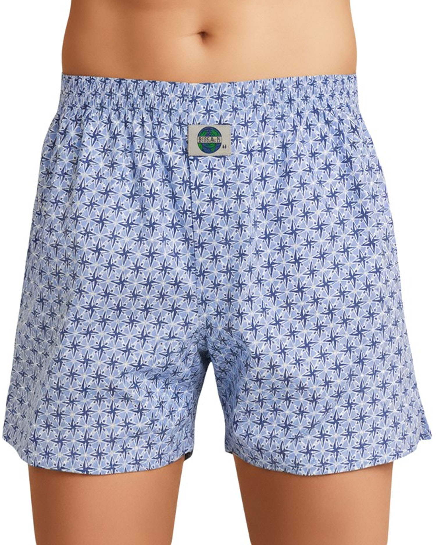 Deal Boxer blauw met Sterren print