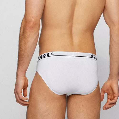 Hugo Boss Mini slips 3-Pack wit achterkant