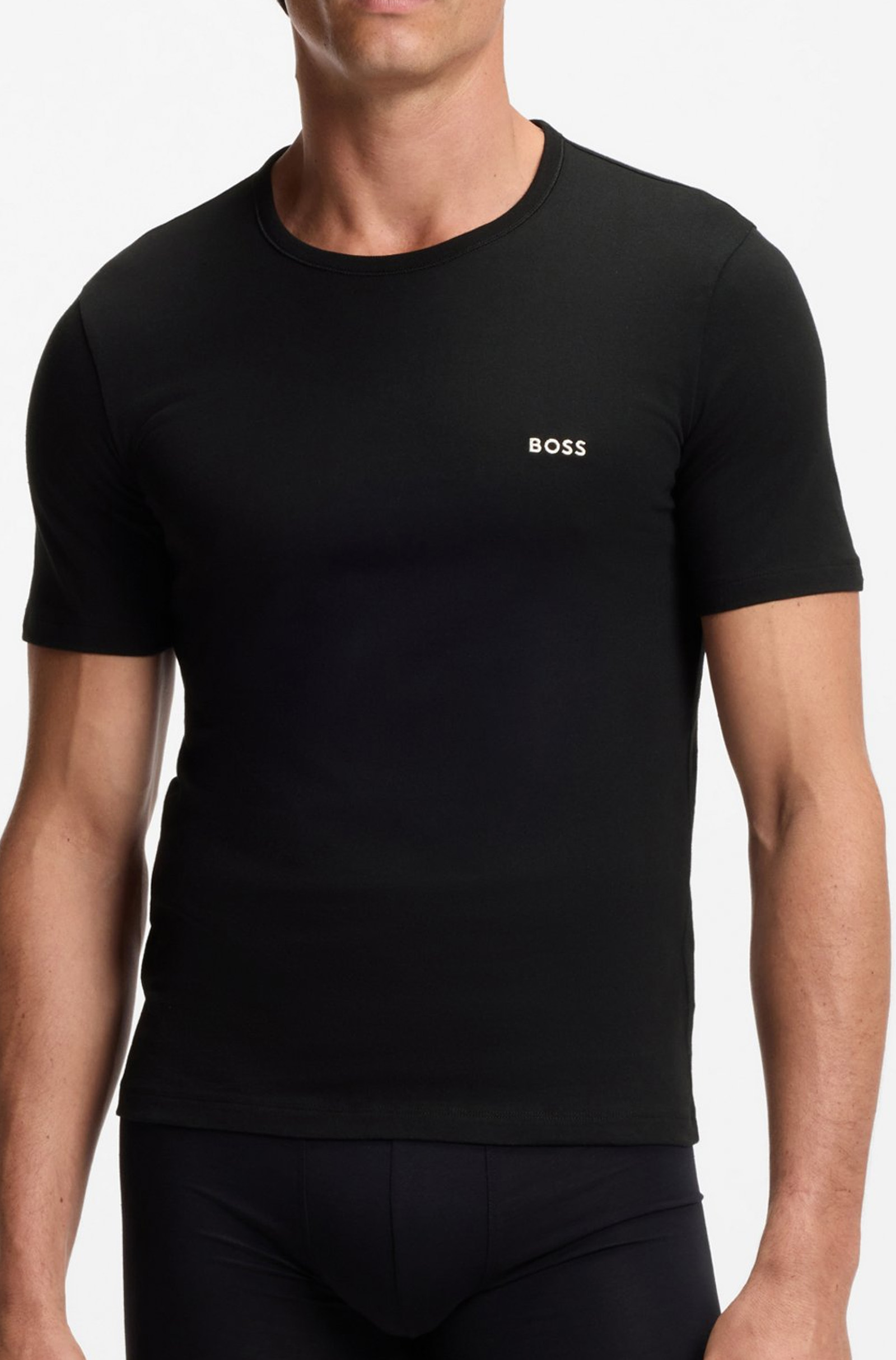 Boss T-shirt Classic 3-pack antraciet-zwart-groen